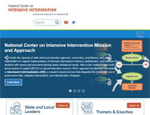 Tablet Screenshot of intensiveintervention.org